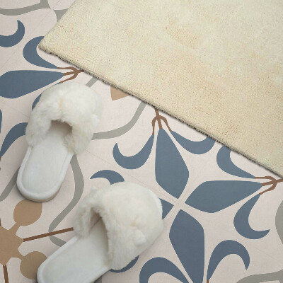 Panou decorativ bucatarie pătrat Design floral cu frunze
