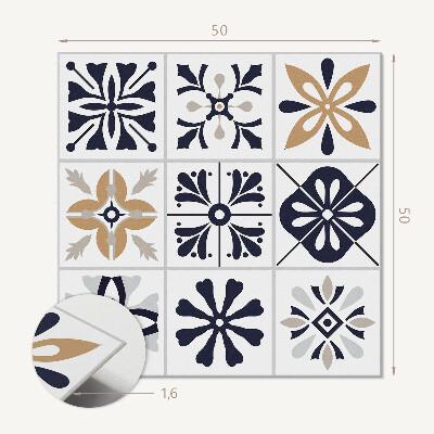 Panou decorativ bucatarie pătrat Placi cu modele originale