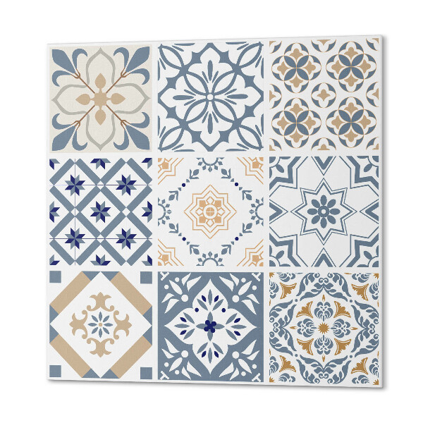 Panou decorativ pătrat Mozaic elegant într-un model de grilă