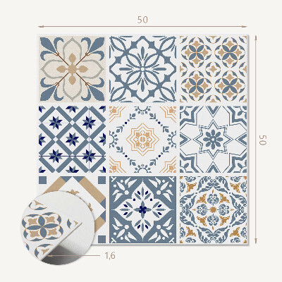 Panou decorativ pătrat Mozaic elegant într-un model de grilă