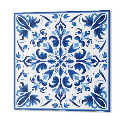 Panou decorativ pătrat Motiv floral elegant în echilibru