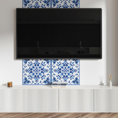 Panou decorativ pătrat Motiv floral elegant în echilibru