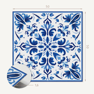 Panou decorativ pătrat Motiv floral elegant în echilibru