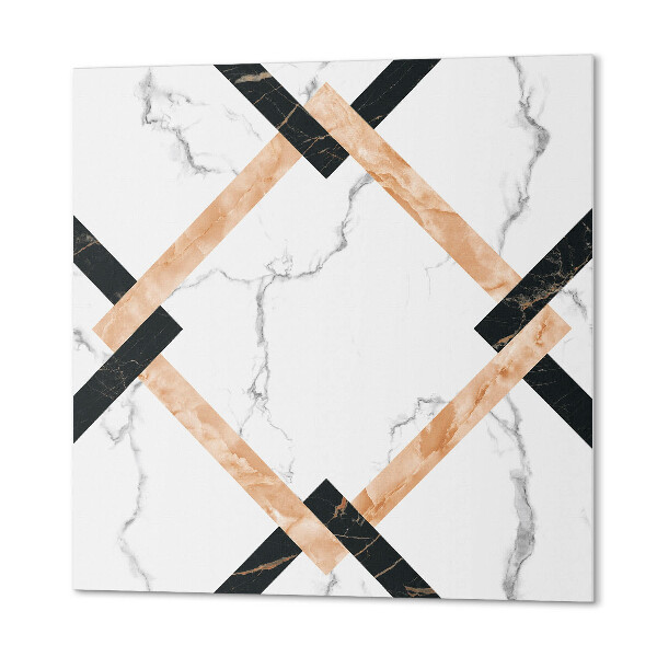 Panou decorativ pătrat Modele de marmură în stil geometric