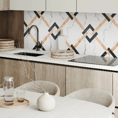 Panou decorativ pătrat Modele de marmură în stil geometric