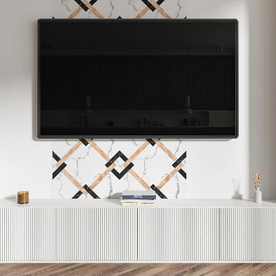 Panou decorativ pătrat Modele de marmură în stil geometric