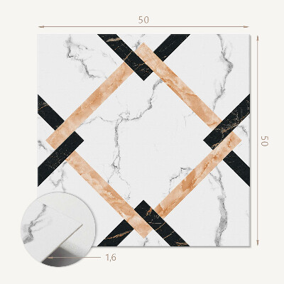 Panou decorativ pătrat Modele de marmură în stil geometric