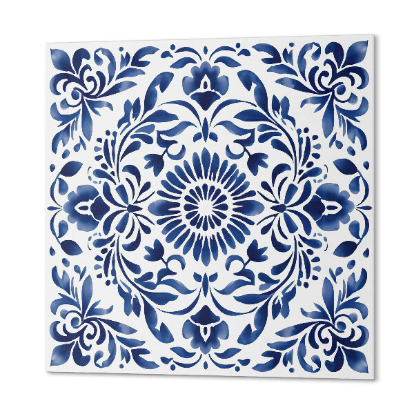 Panou decorativ pătrat Model floral decorativ cu detalii