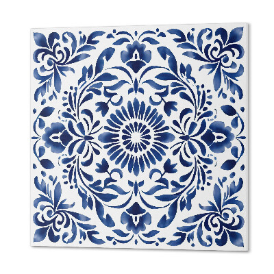 Panou decorativ pătrat Model floral decorativ cu detalii