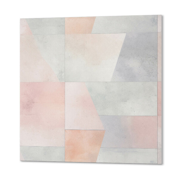 Panou decorativ bucatarie pătrat Forme geometrice pastelate