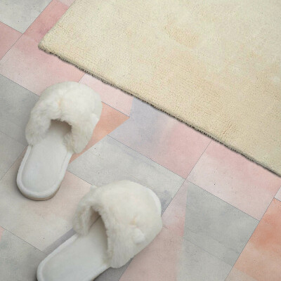 Panou decorativ bucatarie pătrat Forme geometrice pastelate