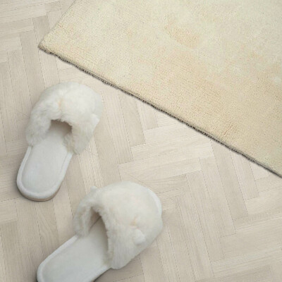 Panou decorativ pătrat Model cu oase de pește din lemn