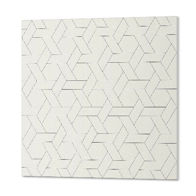 Panou decorativ bucatarie pătrat Geometrie în stil hexagonal