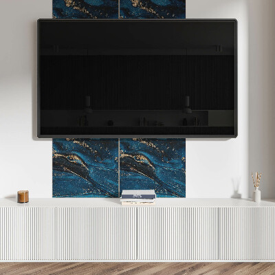 Panou decorativ bucatarie pătrat Abstracția sub formă de valuri