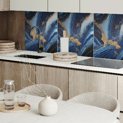 Panou decorativ bucatarie pătrat Model ondulat în stil abstract