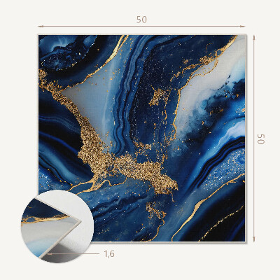 Panou decorativ bucatarie pătrat Model ondulat în stil abstract