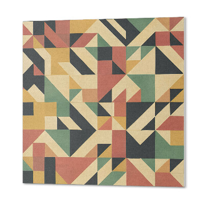 Panou decorativ bucatarie pătrat Motiv abstract cu forme geometrice