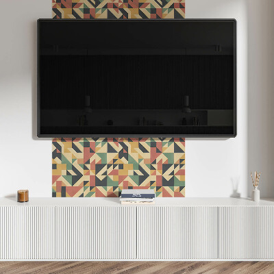 Panou decorativ bucatarie pătrat Motiv abstract cu forme geometrice