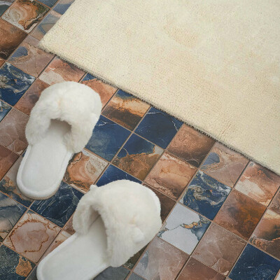 Panou decorativ bucatarie pătrat Modele de piatră în stil mozaic