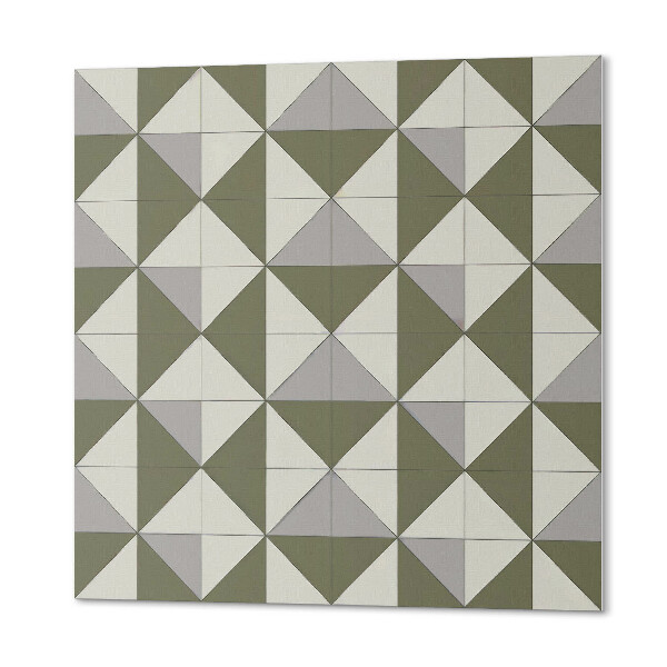 Panou decorativ pătrat Design cu triunghiuri într-un stil geometric