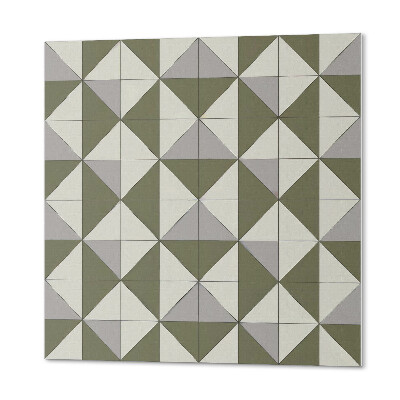 Panou decorativ pătrat Design cu triunghiuri într-un stil geometric