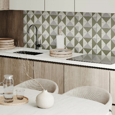 Panou decorativ pătrat Design cu triunghiuri într-un stil geometric