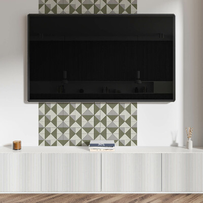 Panou decorativ pătrat Design cu triunghiuri într-un stil geometric