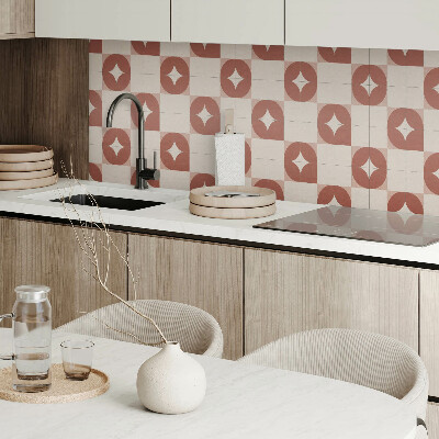 Panou decorativ pătrat Model rotund în stil geometric