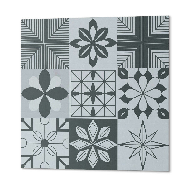 Panou decorativ bucatarie pătrat Puzzle geometric în versiune mozaic
