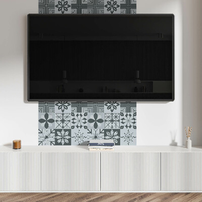 Panou decorativ bucatarie pătrat Puzzle geometric în versiune mozaic