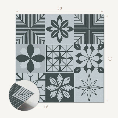 Panou decorativ bucatarie pătrat Puzzle geometric în versiune mozaic