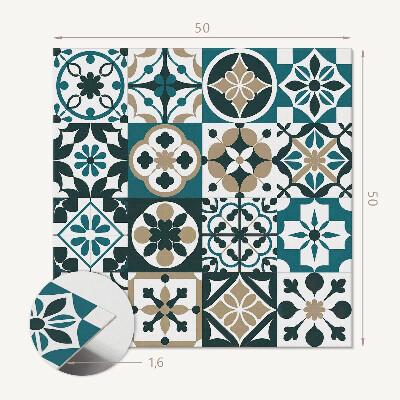 Panou decorativ bucatarie pătrat Placi elegante într-un aspect armonios