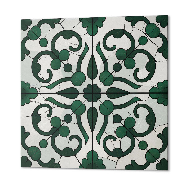 Panou decorativ pătrat Ornamente de plante într-o ediție elegantă