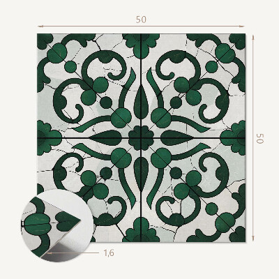 Panou decorativ pătrat Ornamente de plante într-o ediție elegantă