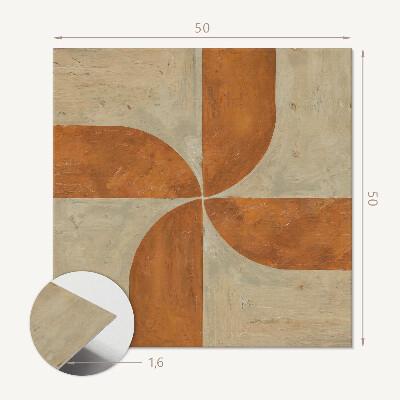 Panou decorativ pătrat Arcuri stilate în geometrie