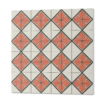 Panou decorativ bucatarie pătrat Motiv geometric elegant cu romb