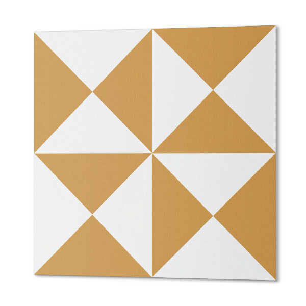 Panou decorativ bucatarie pătrat Model triunghiular în stil geometric