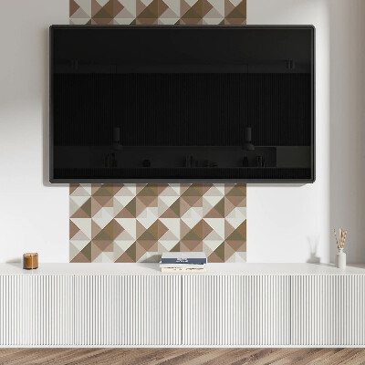 Panou decorativ pătrat Geometrie triunghiulară abstractă