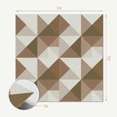Panou decorativ pătrat Geometrie triunghiulară abstractă