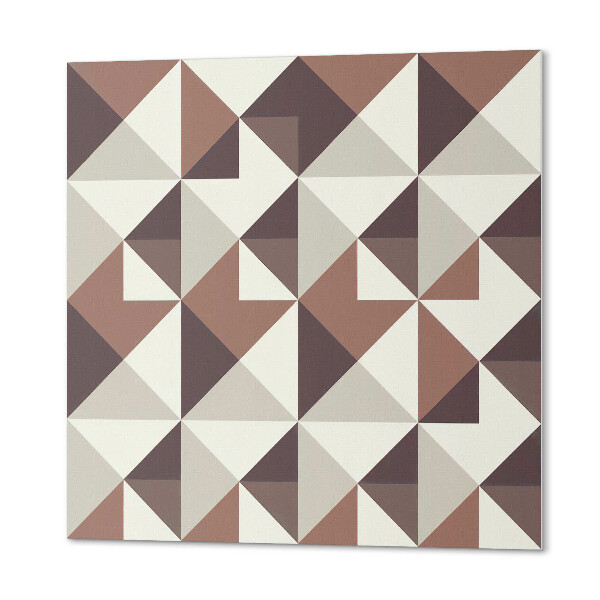 Panou decorativ bucatarie pătrat Geometrie triunghiulară într-un design unic