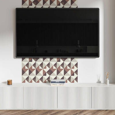 Panou decorativ bucatarie pătrat Geometrie triunghiulară într-un design unic