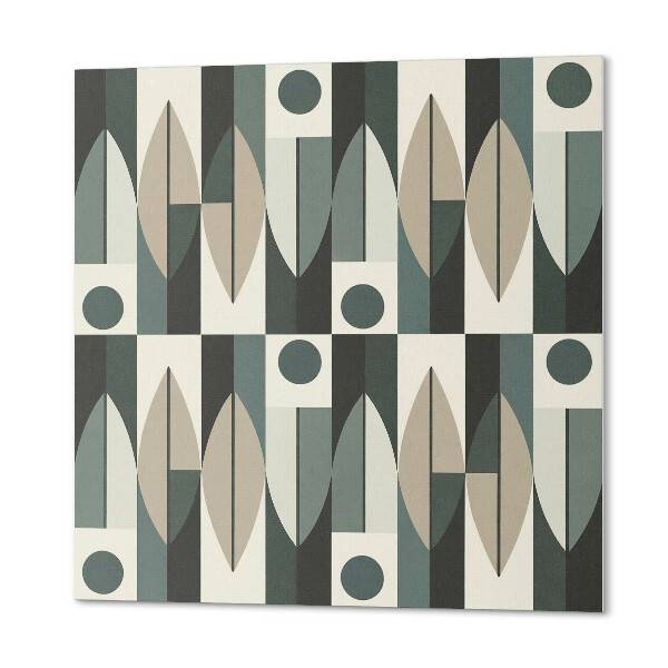 Panou decorativ bucatarie pătrat Abstracția în forme geometrice