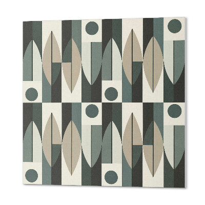 Panou decorativ bucatarie pătrat Abstracția în forme geometrice