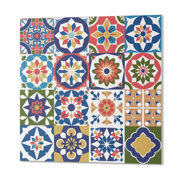 Panou decorativ bucatarie pătrat Pătrate elegante într-un design mozaic
