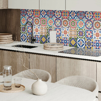 Panou decorativ bucatarie pătrat Pătrate elegante într-un design mozaic