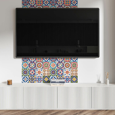 Panou decorativ bucatarie pătrat Pătrate elegante într-un design mozaic