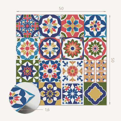 Panou decorativ bucatarie pătrat Pătrate elegante într-un design mozaic