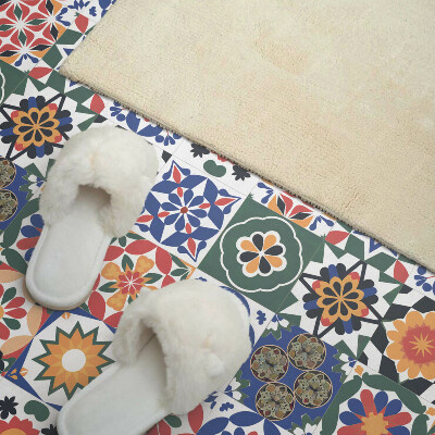 Panou decorativ bucatarie pătrat Aranjament mozaic pe rânduri