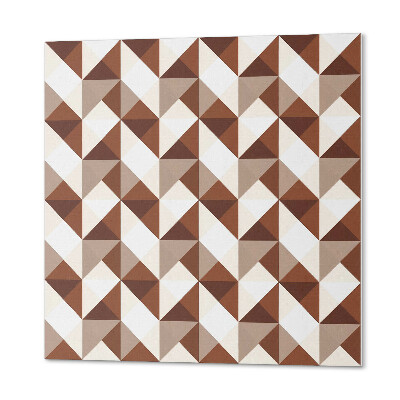 Panou decorativ bucatarie pătrat Model geometric elegant cu triunghiuri