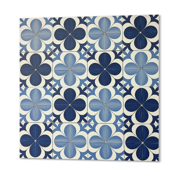 Panou decorativ bucatarie pătrat Geometria motivelor florale